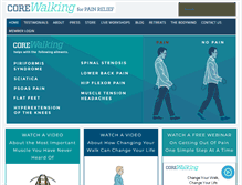 Tablet Screenshot of corewalking.com